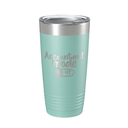 Accountant Mode Off Tumbler Travel Mug Insulated Laser Engraved CPA Retirement Gift Funny Coffee Cup 20 oz-12