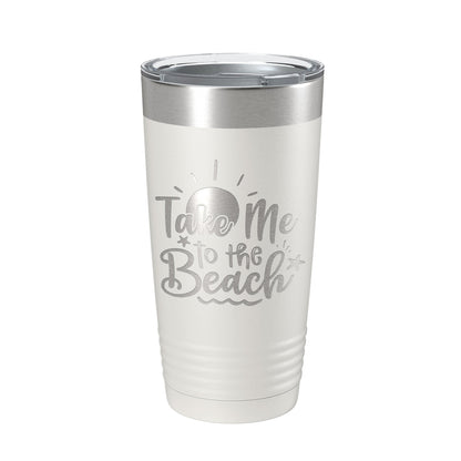 Take Me To The Beach Tumbler Travel Mug Insulated Laser Engraved Coffee Cup 20 oz-7
