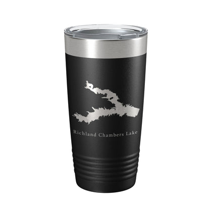 Richland Chambers Lake Reservoir Map Tumbler Travel Mug Insulated Laser Engraved Coffee Cup Texas 20 oz-5