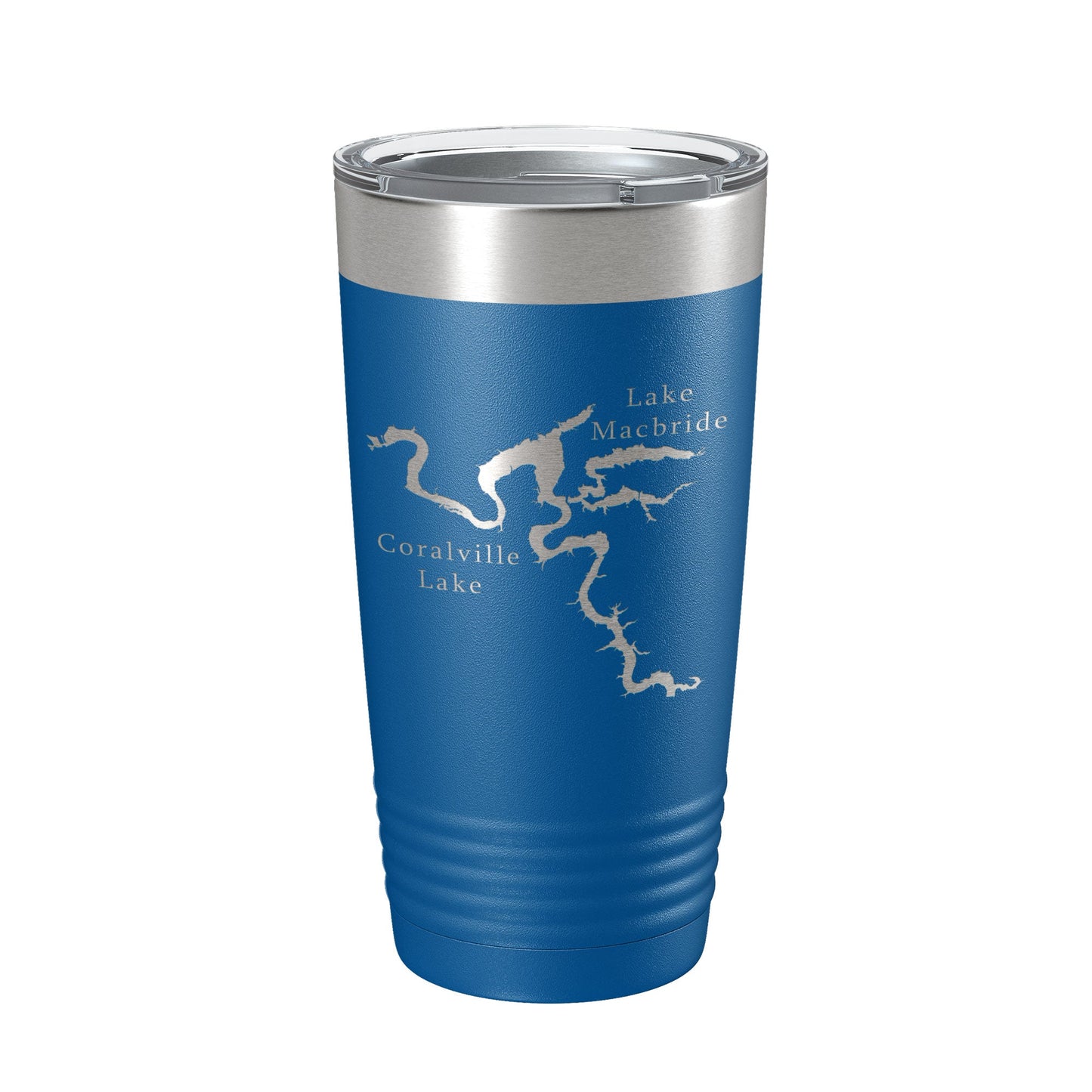 Coralville Lake Macbride Map Tumbler Travel Mug Insulated Laser Engraved Coffee Cup Iowa River 20 oz-6