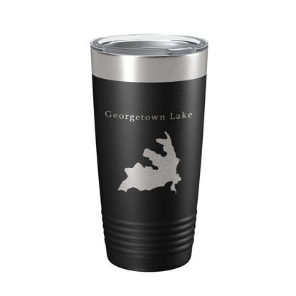 Georgetown Lake Map Tumbler Travel Mug Insulated Laser Engraved Coffee Cup Montana 20 oz-5