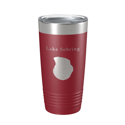 Lake Sebring Map Tumbler Travel Mug Insulated Laser Engraved Coffee Cup Florida 20 oz-18