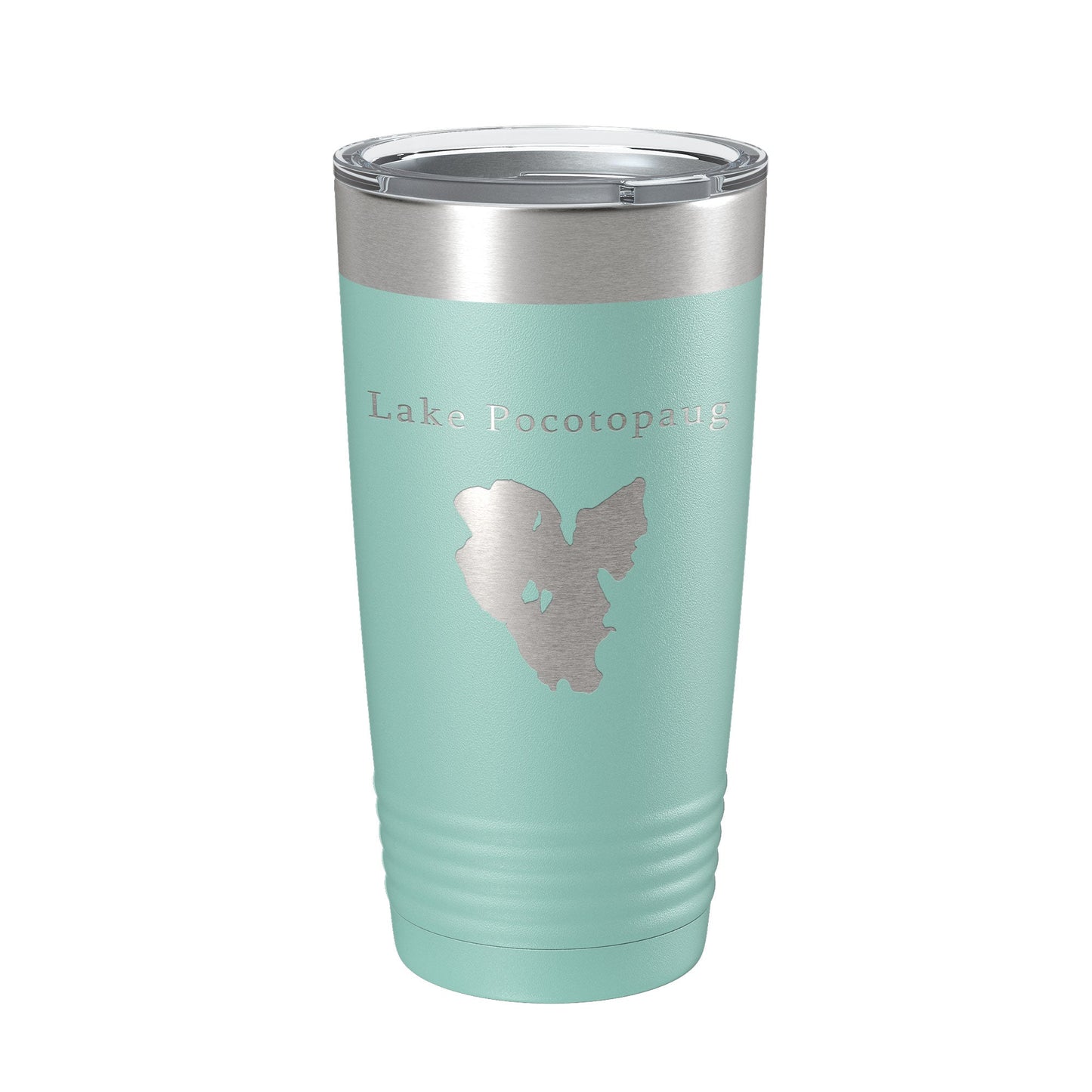 Lake Pocotopaug Map Tumbler Travel Mug Insulated Laser Engraved Coffee Cup Connecticut 20 oz-12