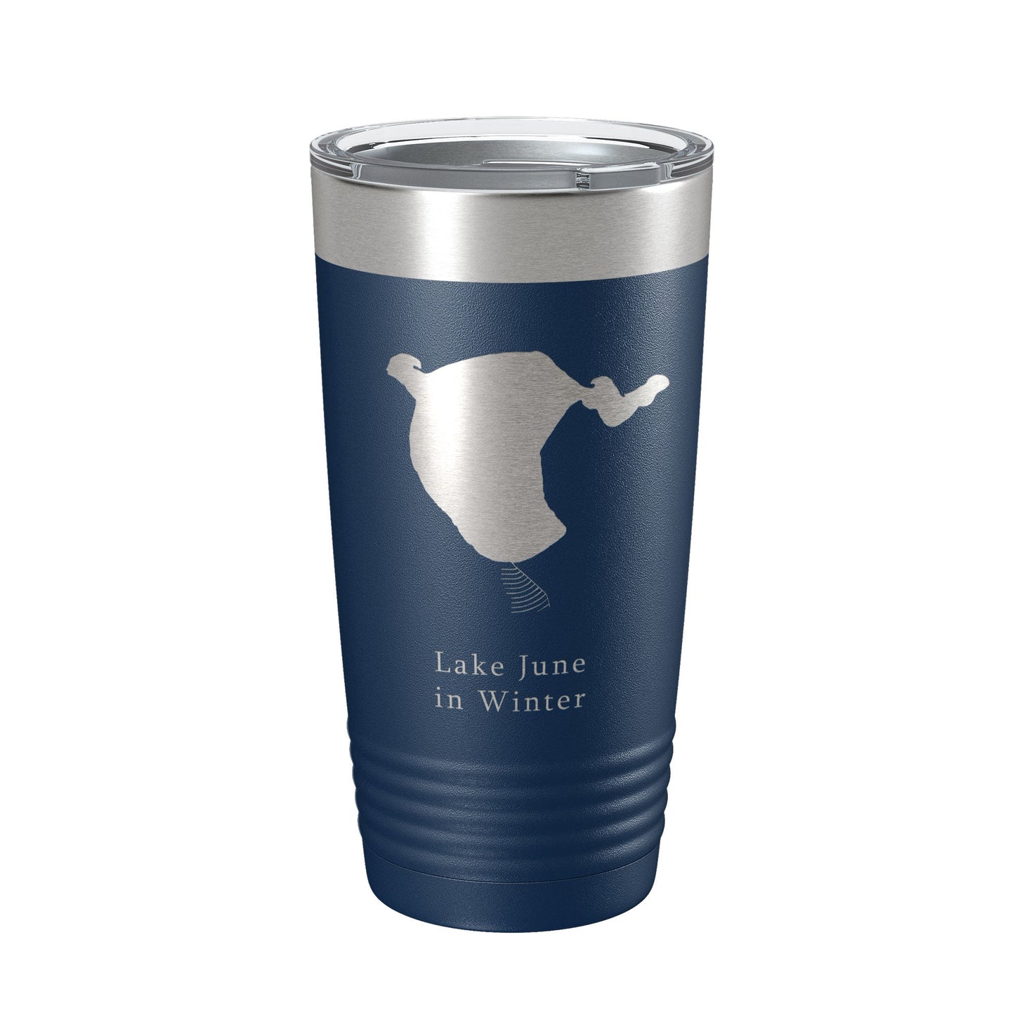 Lake June in Winter Map Tumbler Travel Mug Insulated Laser Engraved Coffee Cup Florida 20 oz-8