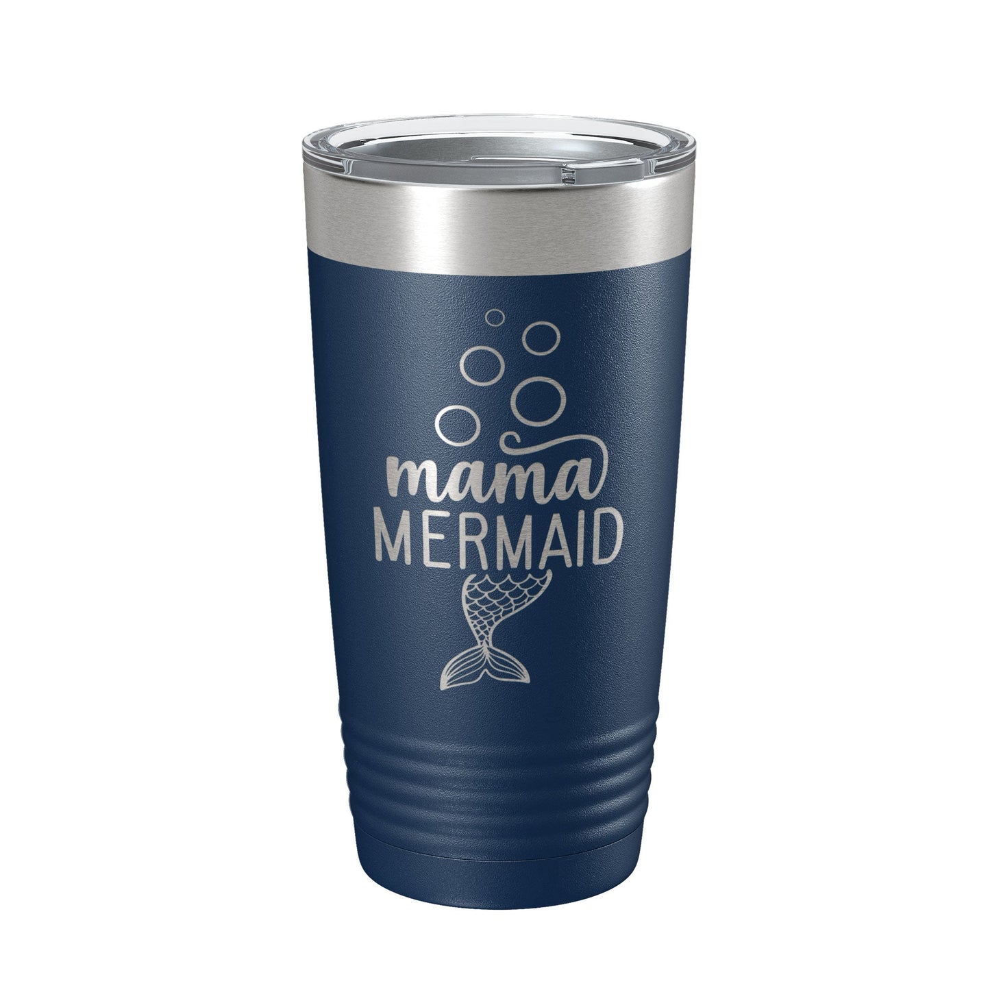Mama Mermaid Tumbler Travel Mug Insulated Laser Engraved Coffee Cup Mom Momma Gift 20 oz-8
