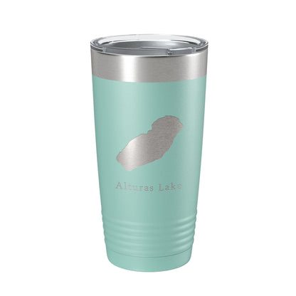 Alturas Lake Map Tumbler Travel Mug Insulated Laser Engraved Coffee Cup Idaho 20 oz-12