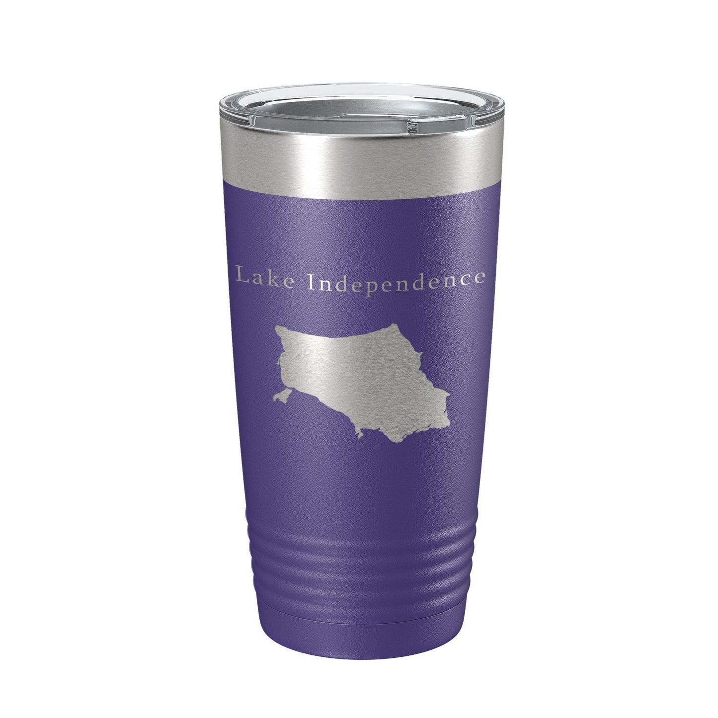 Lake Independence Map Tumbler Travel Mug Insulated Laser Engraved Coffee Cup Michigan 20 oz-15