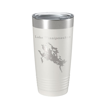 Lake Winnipesaukee Map Tumbler Travel Mug Insulated Laser Engraved Coffee Cup New Hampshire 20 oz-1