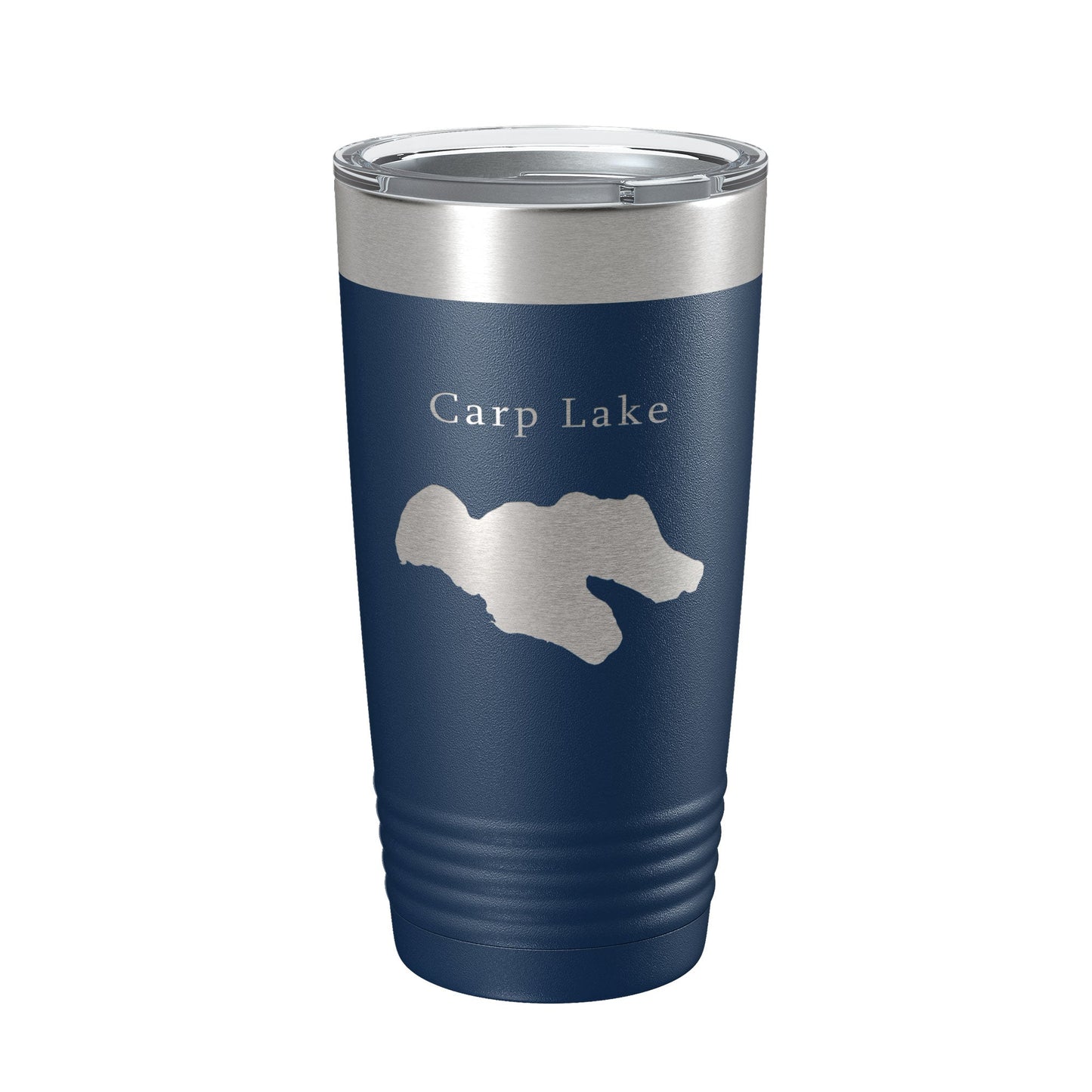 Carp Lake Map Tumbler Travel Mug Insulated Laser Engraved Coffee Cup Michigan 20 oz-8