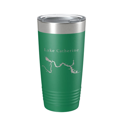 Lake Catherine Map Tumbler Travel Mug Insulated Laser Engraved Coffee Cup Arkansas 20 oz-9