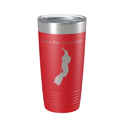 Lake San Cristobal Map Tumbler Travel Mug Insulated Laser Engraved Coffee Cup Colorado 20 oz-10