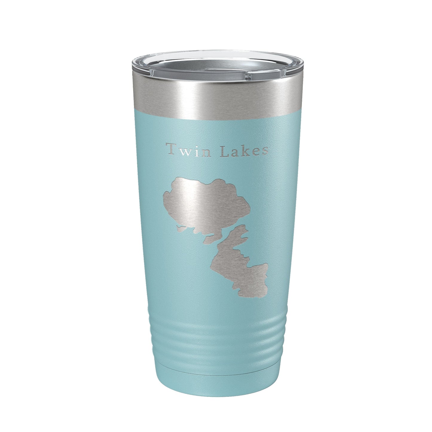 Twin Lakes Map Tumbler Travel Mug Insulated Laser Engraved Coffee Cup Idaho 20 oz-13