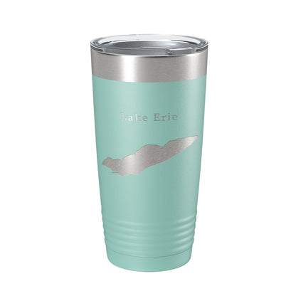 Lake Erie Map Tumbler Travel Mug Insulated Laser Engraved Coffee Cup Michigan Ohio Pennsylvania New York 20 oz-12