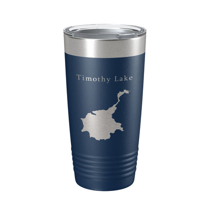 Timothy Lake Map Tumbler Travel Mug Insulated Laser Engraved Coffee Cup Oregon 20 oz-8