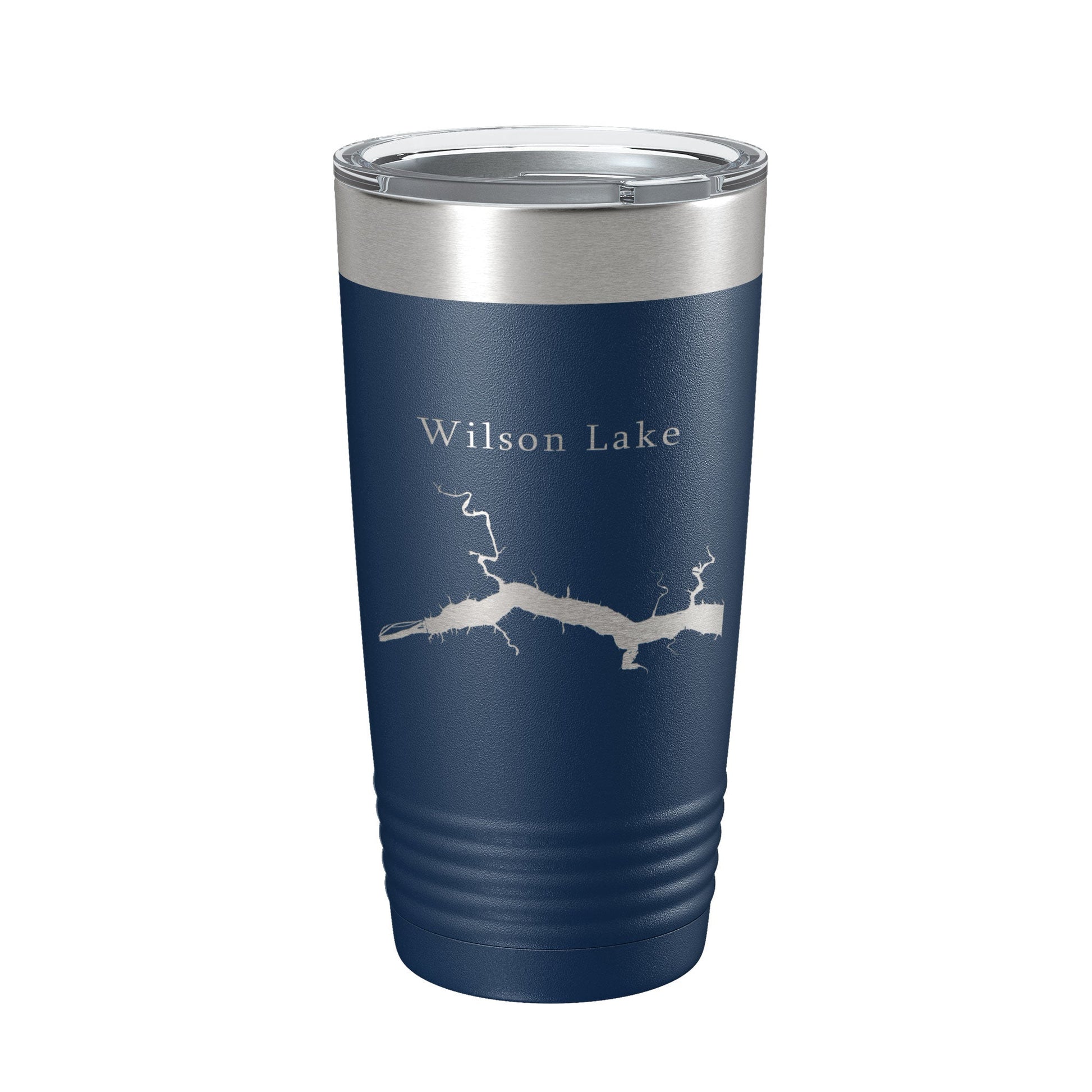 Wilson Lake Map Tumbler Travel Mug Insulated Laser Engraved Coffee Cup Alabama 20 oz-2