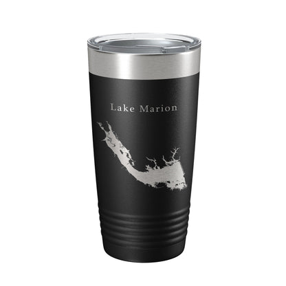 Lake Marion Map Tumbler Travel Mug Insulated Laser Engraved Coffee Cup South Carolina 20 oz-5