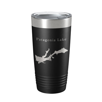 Patagonia Lake Map Tumbler Travel Mug Insulated Laser Engraved Coffee Cup Arizona 20 oz-5