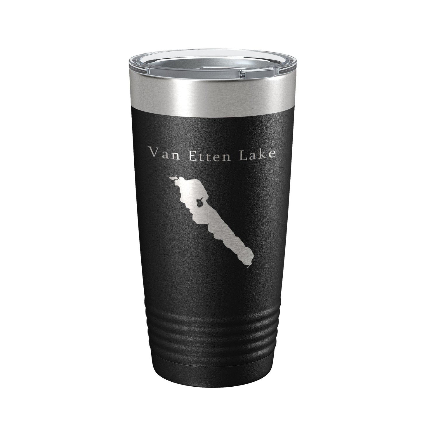 Van Etten Lake Map Tumbler Travel Mug Insulated Laser Engraved Coffee Cup Michigan 20 oz-5