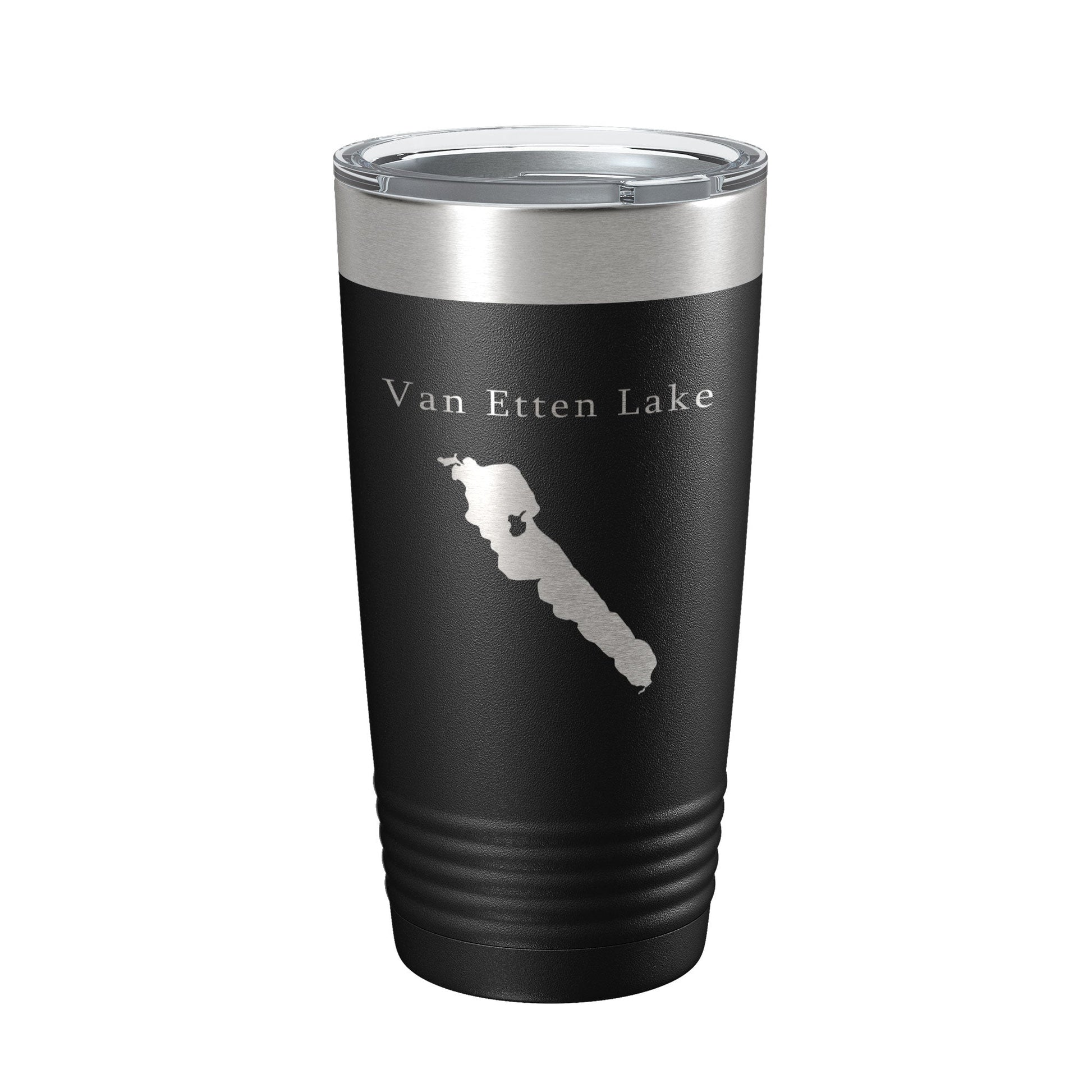 Van Etten Lake Map Tumbler Travel Mug Insulated Laser Engraved Coffee Cup Michigan 20 oz-5