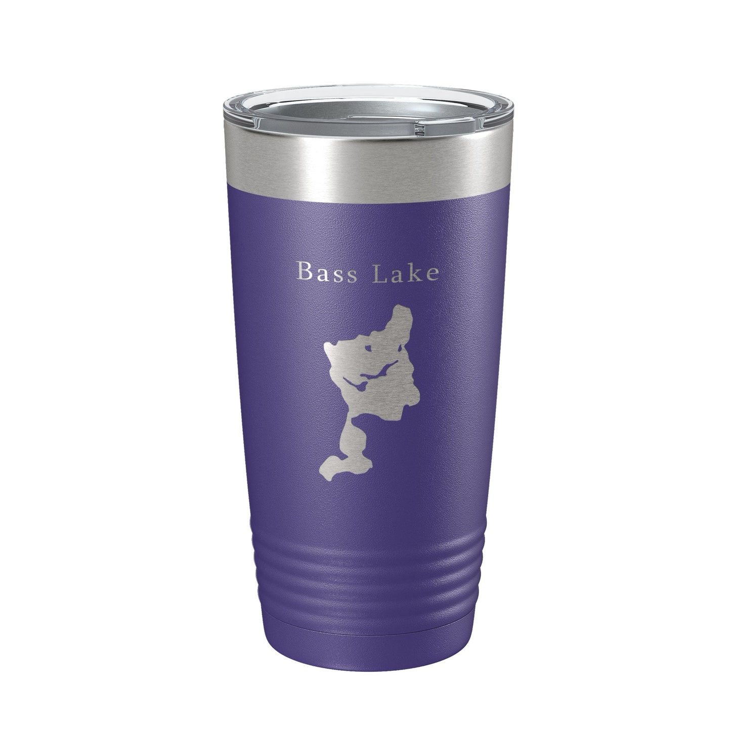Bass Lake Map Tumbler Travel Mug Insulated Laser Engraved Coffee Cup Grand Traverse County Michigan 20 oz-15