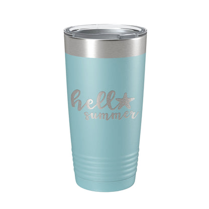 Hello Summer Tumbler Travel Mug Insulated Laser Engraved Coffee Cup 20 oz-13