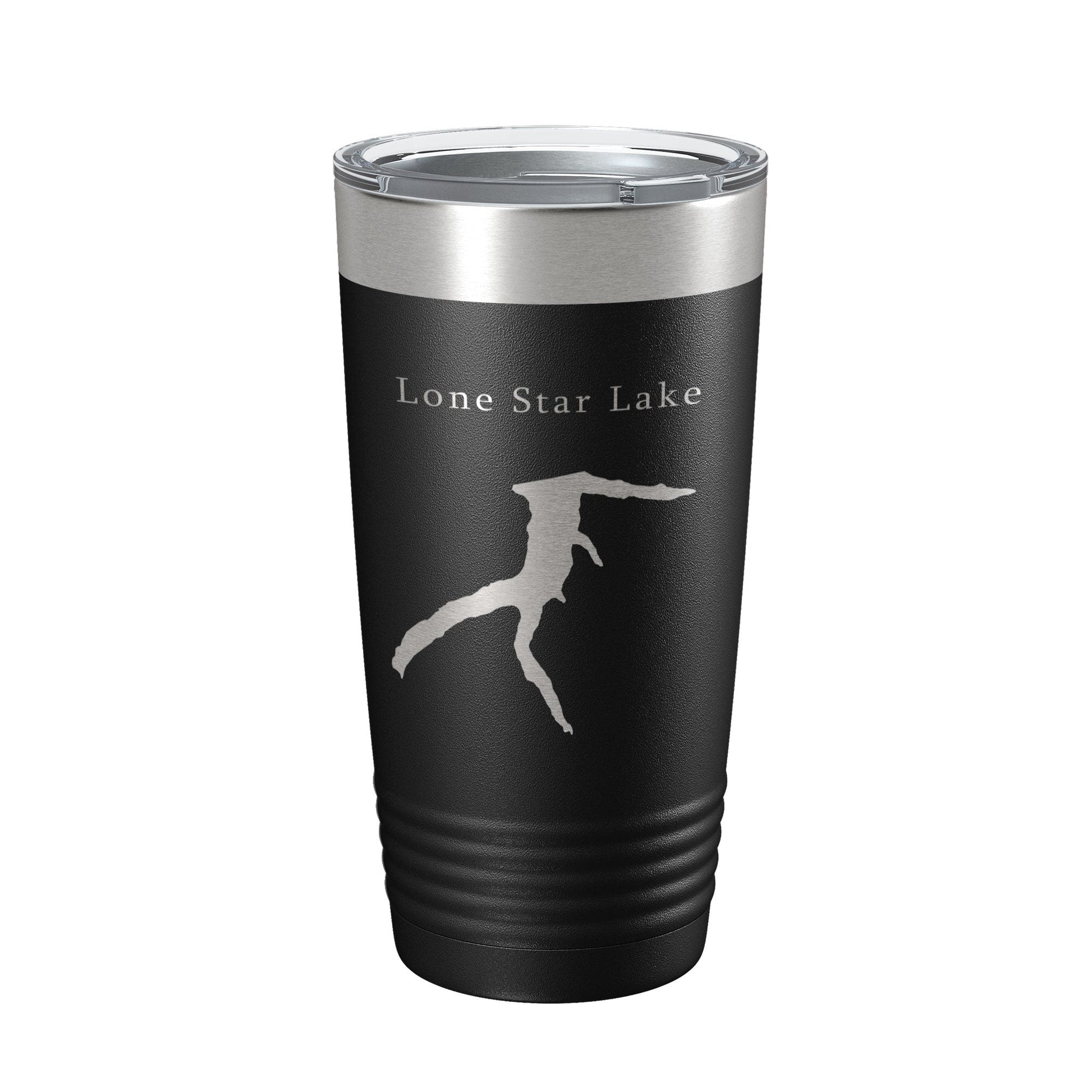 Lone Star Lake Map Tumbler Travel Mug Insulated Laser Engraved Coffee Cup Kansas 20 oz-5