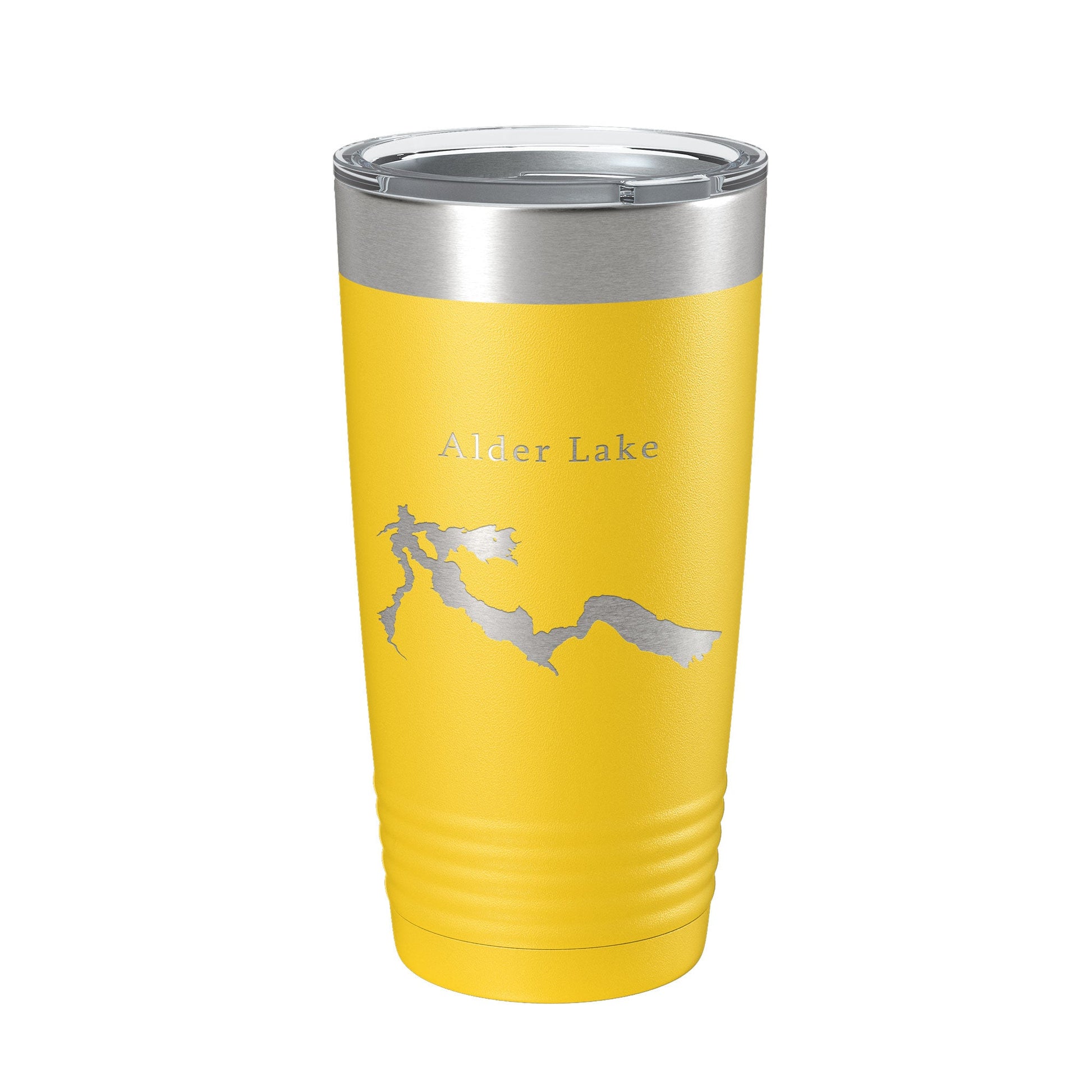 Alder Lake Map Tumbler Travel Mug Insulated Laser Engraved Coffee Cup Washington 20 oz-4