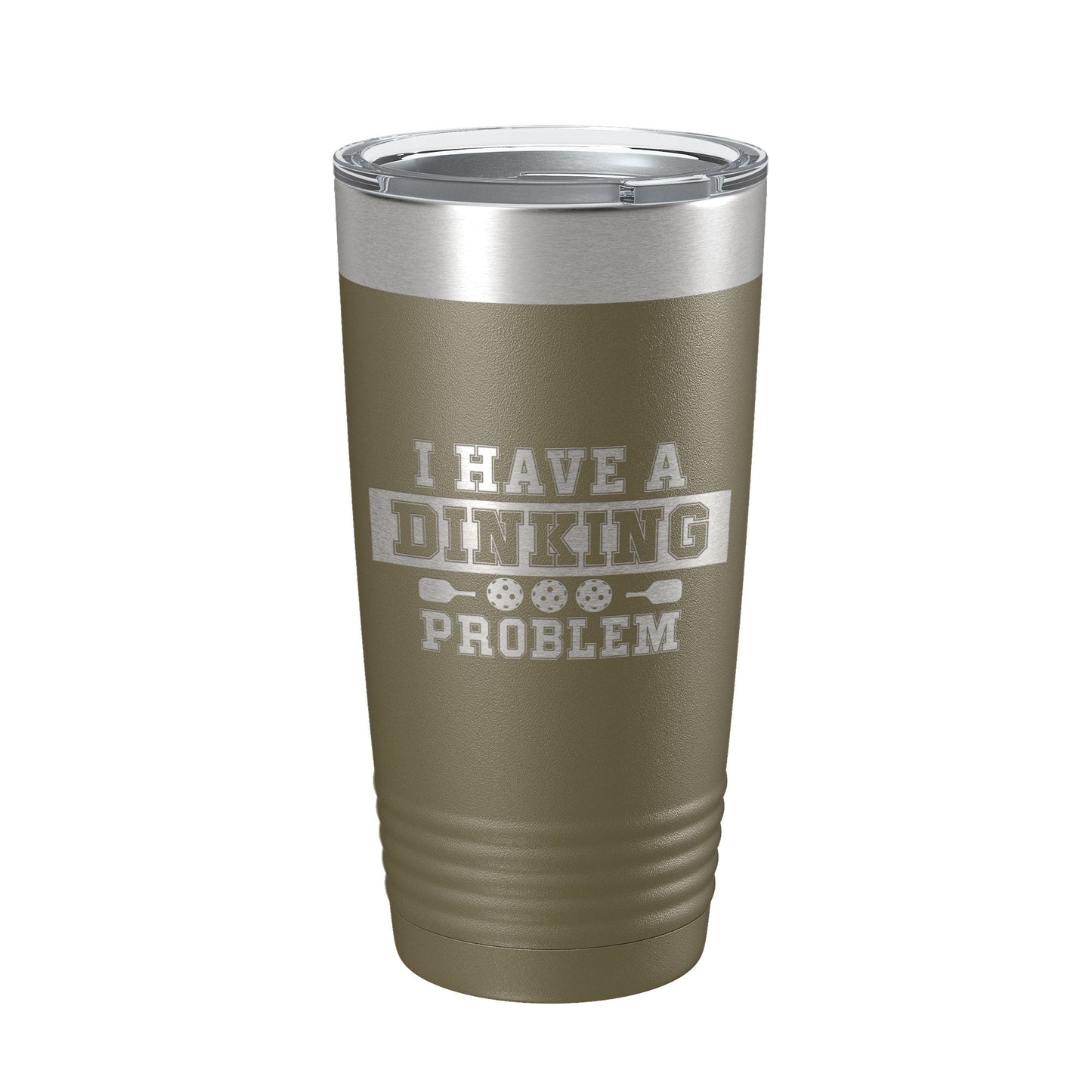 I Have A Dinking Problem Tumbler Funny Pickleball Travel Mug Insulated Laser Engraved Pickle Ball Gift Coffee Cup 20 oz-21