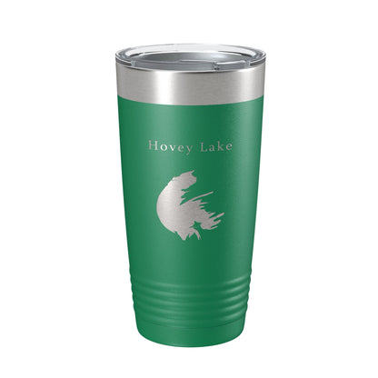 Hovey Lake Map Tumbler Travel Mug Insulated Laser Engraved Coffee Cup Ohio River Indiana 20 oz-9