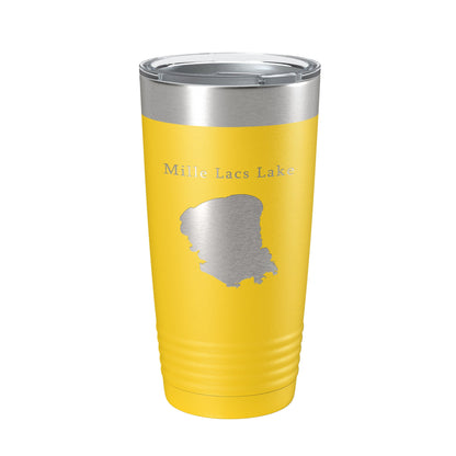 Mille Lacs Lake Map Tumbler Travel Mug Insulated Laser Engraved Coffee Cup Minnesota 20 oz-19