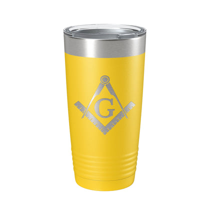 Freemason Tumbler Symbol Travel Mug Gift Insulated Laser Engraved Coffee Cup Compass Square 20 oz-19