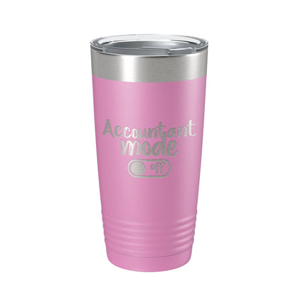 Accountant Mode Off Tumbler Travel Mug Insulated Laser Engraved CPA Retirement Gift Funny Coffee Cup 20 oz-14