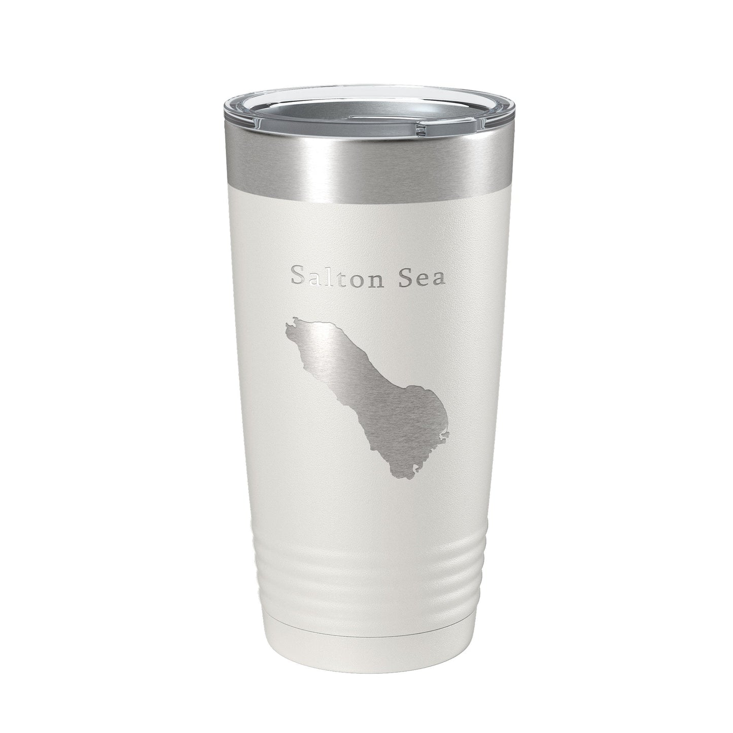 Salton Sea Tumbler Lake Map Travel Mug Insulated Laser Engraved Coffee Cup California 20 oz-1