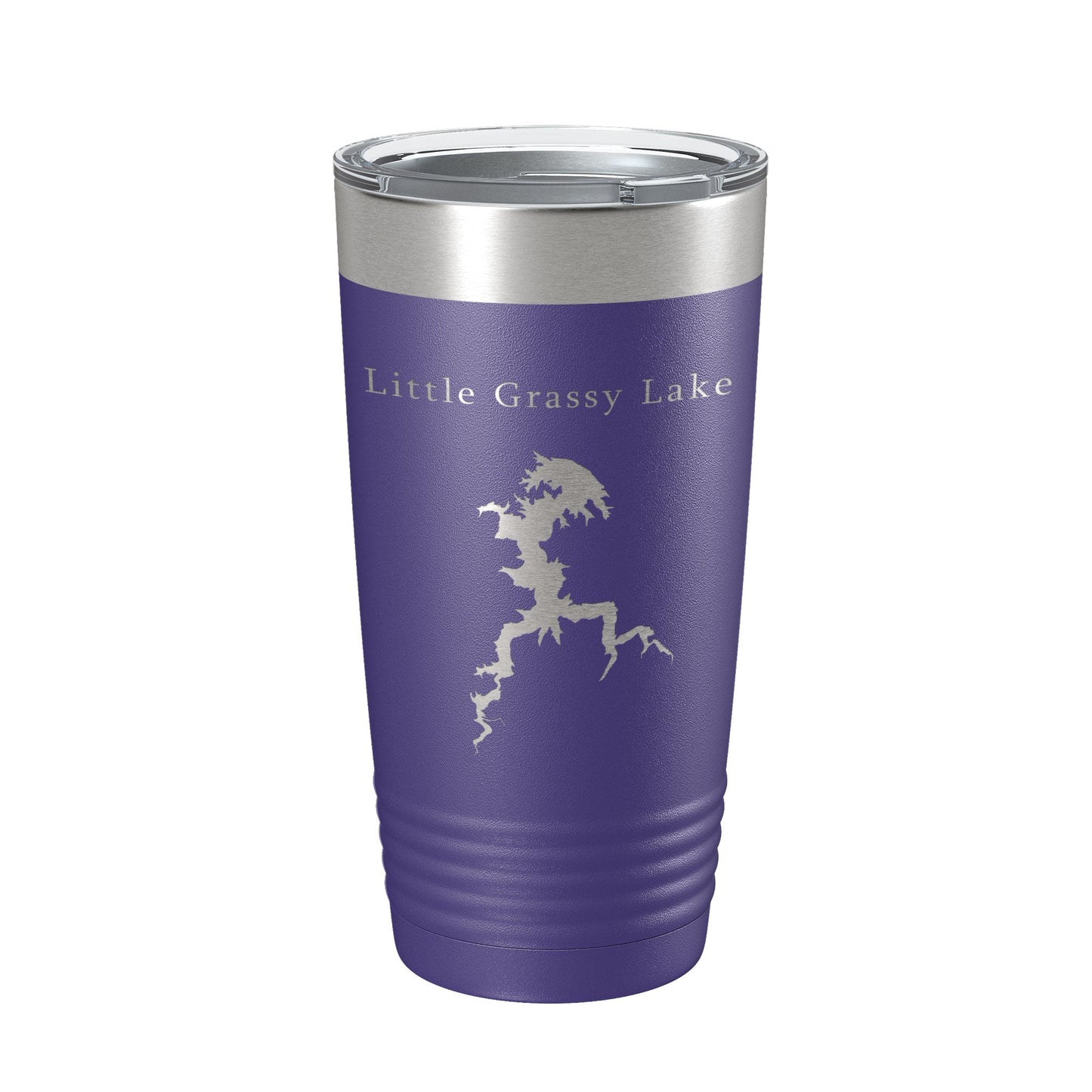 Little Grassy Lake Map Tumbler Travel Mug Insulated Laser Engraved Coffee Cup Illinois 20 oz-15