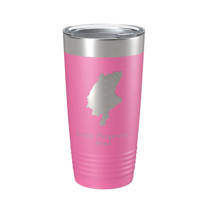 Little Purgatory Pond Tumbler Lake Map Travel Mug Insulated Laser Engraved Coffee Cup Maine 20 oz-11