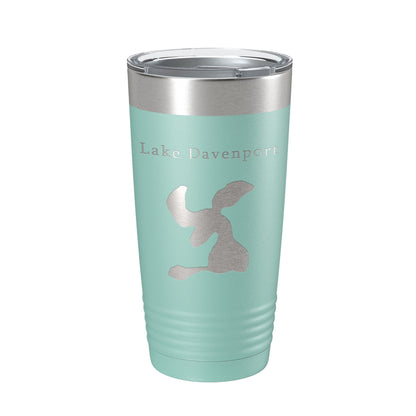 Lake Davenport Map Tumbler Travel Mug Insulated Laser Engraved Coffee Cup Florida 20 oz-12