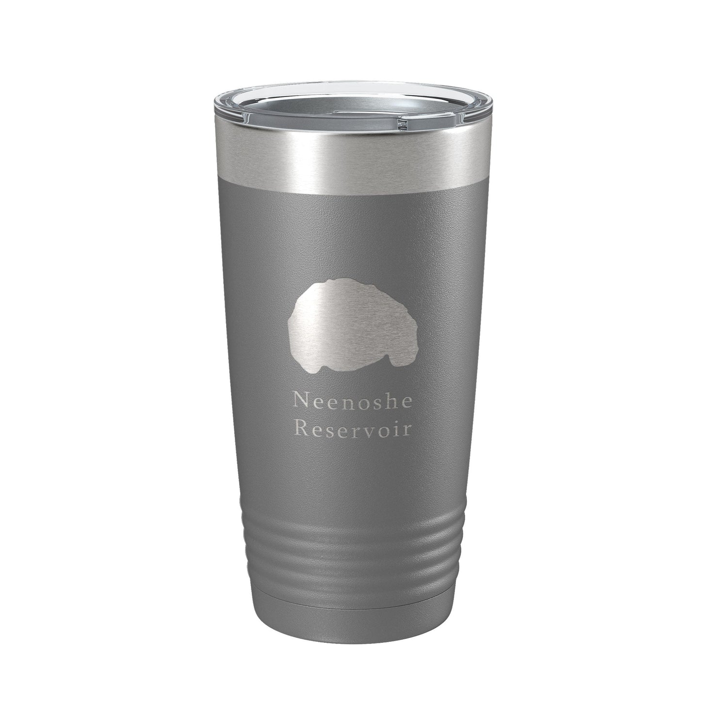 Neenoshe Reservoir Tumbler Lake Map Travel Mug Insulated Laser Engraved Coffee Cup Colorado 20 oz-16