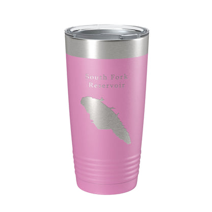 South Fork Reservoir Tumbler Lake Map Travel Mug Insulated Laser Engraved Coffee Cup Nevada 20 oz-14