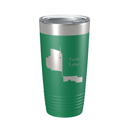 Tule Lake Map Tumbler Travel Mug Insulated Laser Engraved Coffee Cup California 20 oz-9