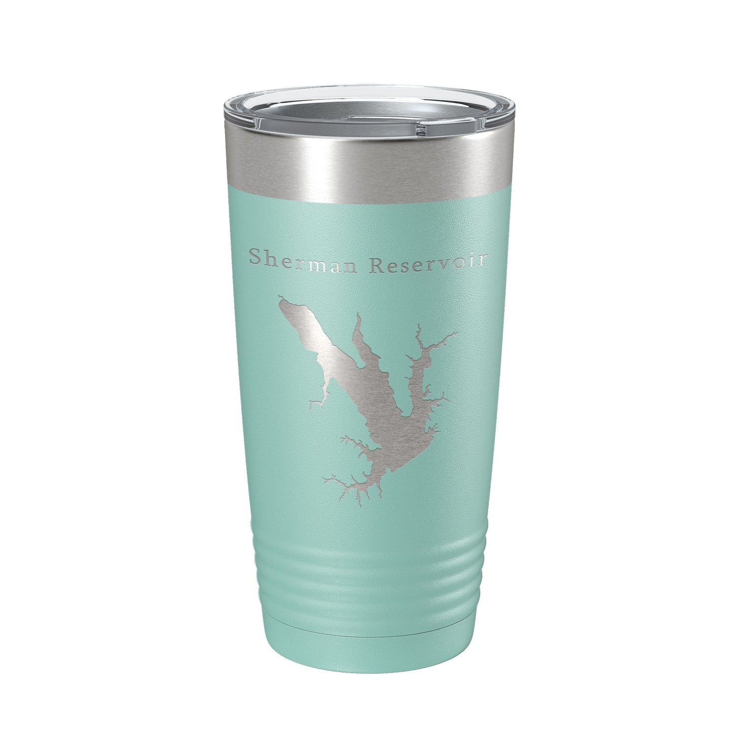 Sherman Reservoir Tumbler Lake Map Travel Mug Insulated Laser Engraved Coffee Cup Nebraska 20 oz-12