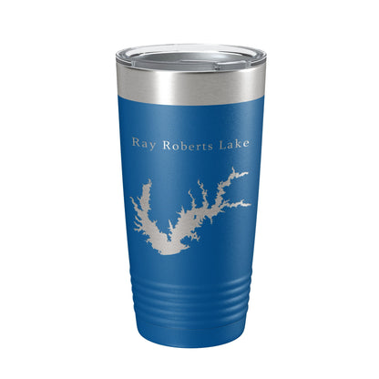 Ray Roberts Lake Map Tumbler Travel Mug Insulated Laser Engraved Coffee Cup Texas 20 oz-6