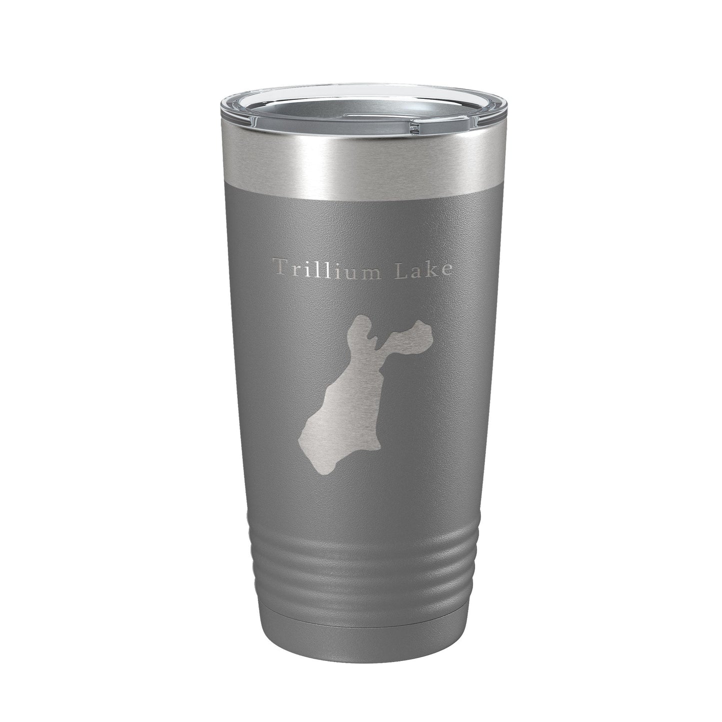Trillium Lake Map Tumbler Travel Mug Insulated Laser Engraved Coffee Cup Oregon 20 oz-16