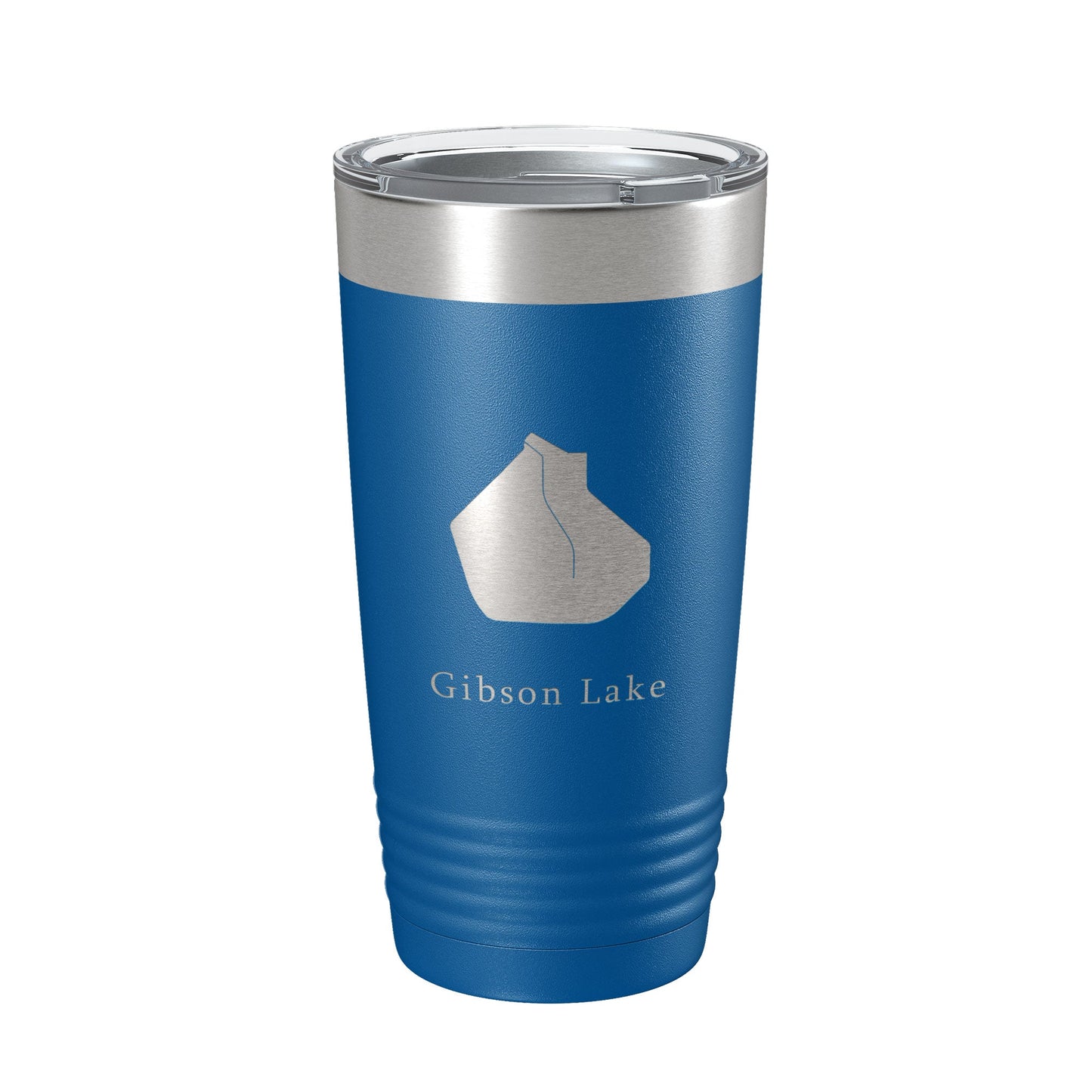 Gibson Lake Map Tumbler Travel Mug Insulated Laser Engraved Coffee Cup Indiana 20 oz-6