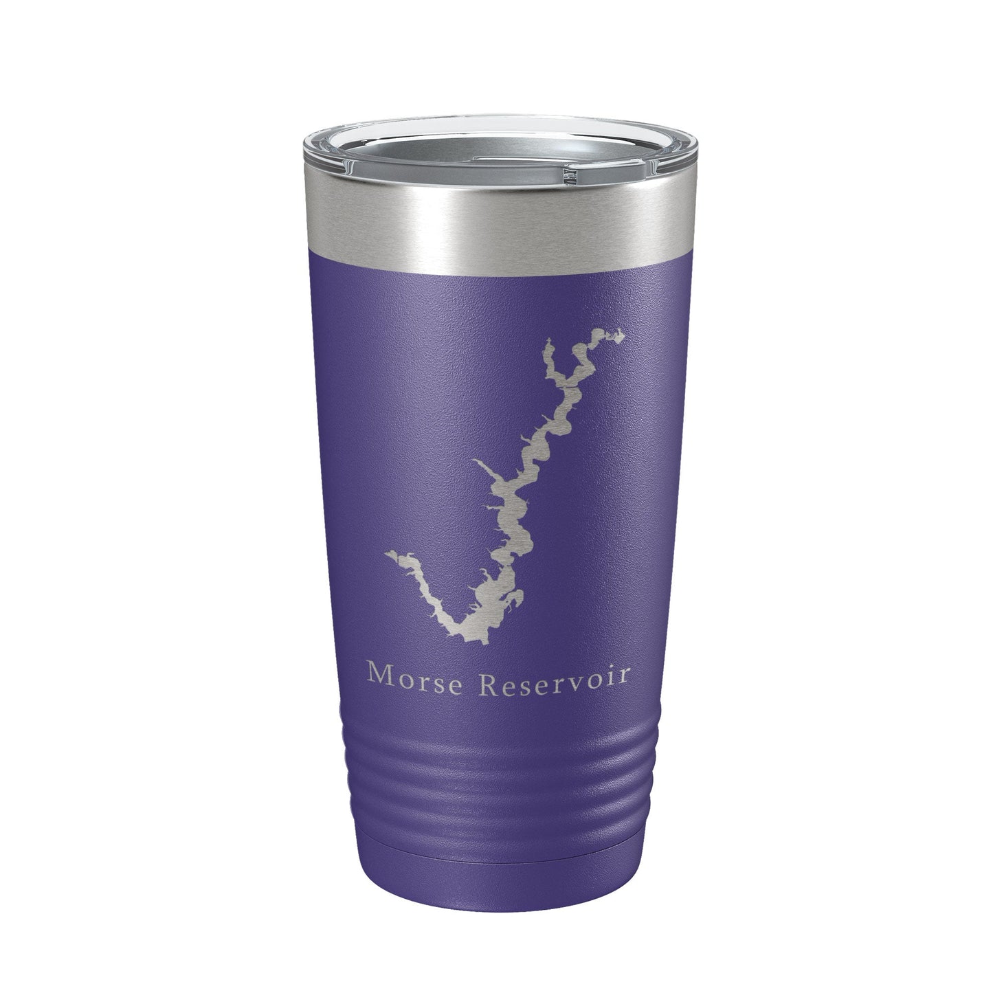 Morse Reservoir Tumbler Lake Map Travel Mug Insulated Laser Engraved Coffee Cup Indiana 20 oz-15