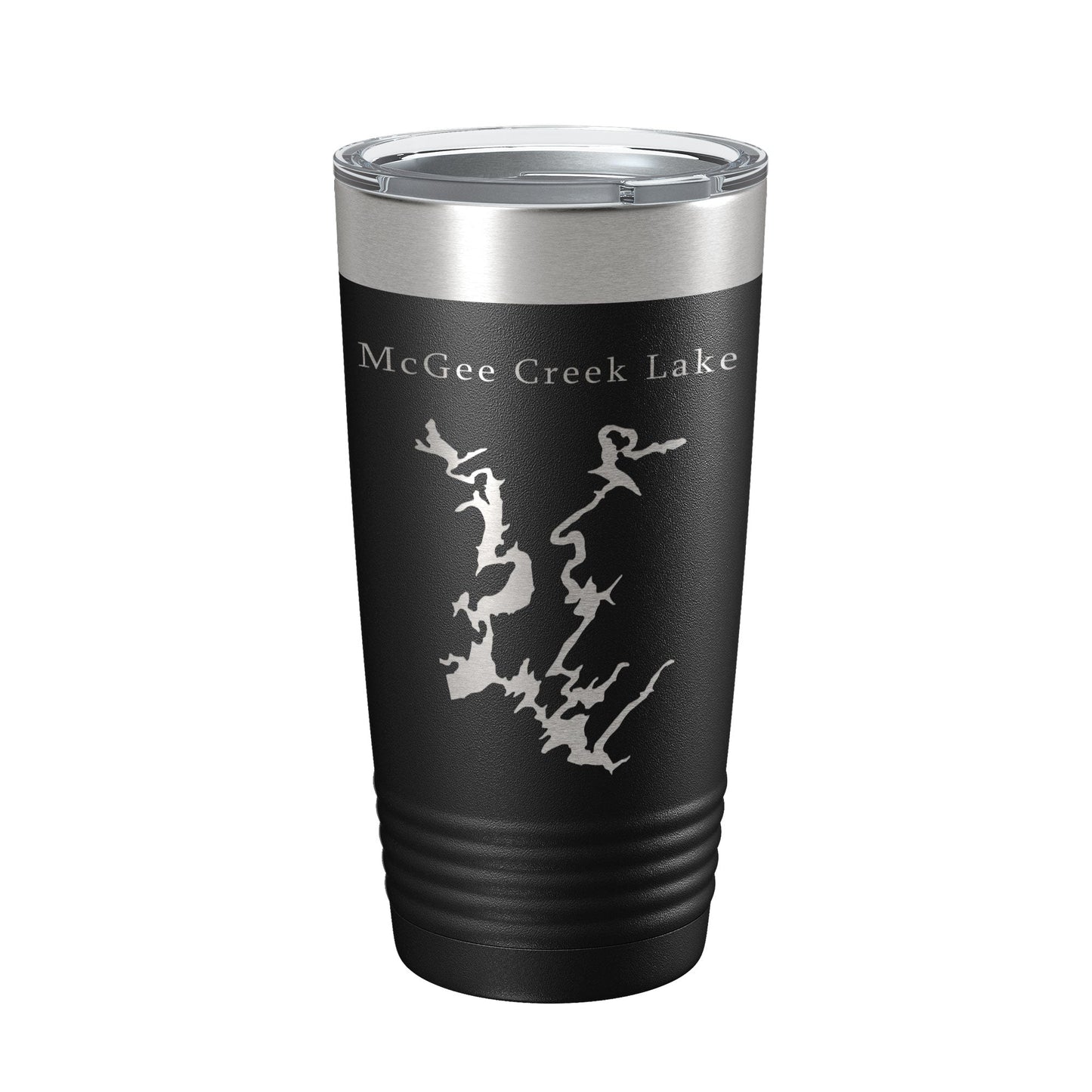 McGee Creek Lake Map Tumbler Travel Mug Insulated Laser Engraved Coffee Cup Oklahoma 20 oz-0