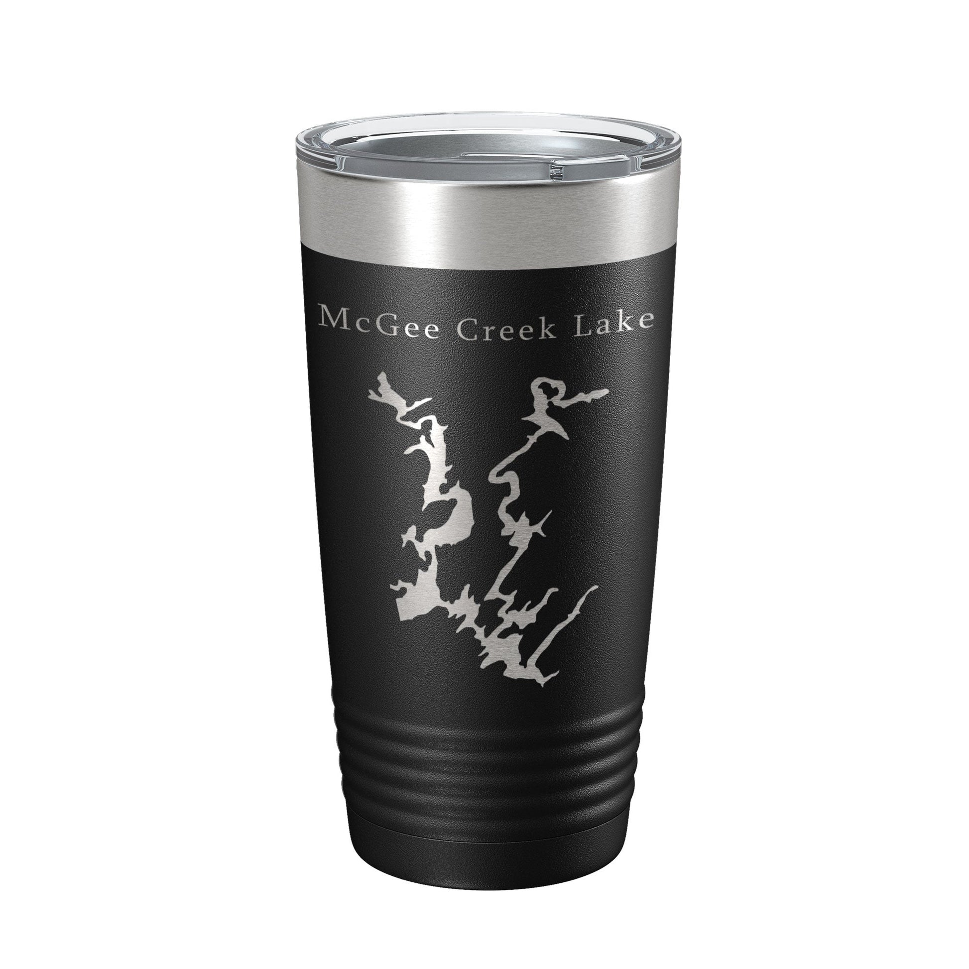 McGee Creek Lake Map Tumbler Travel Mug Insulated Laser Engraved Coffee Cup Oklahoma 20 oz-0