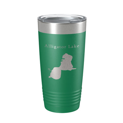 Alligator Lake Map Tumbler Travel Mug Insulated Laser Engraved Coffee Cup Osceola Kissimmee Florida 20 oz-9