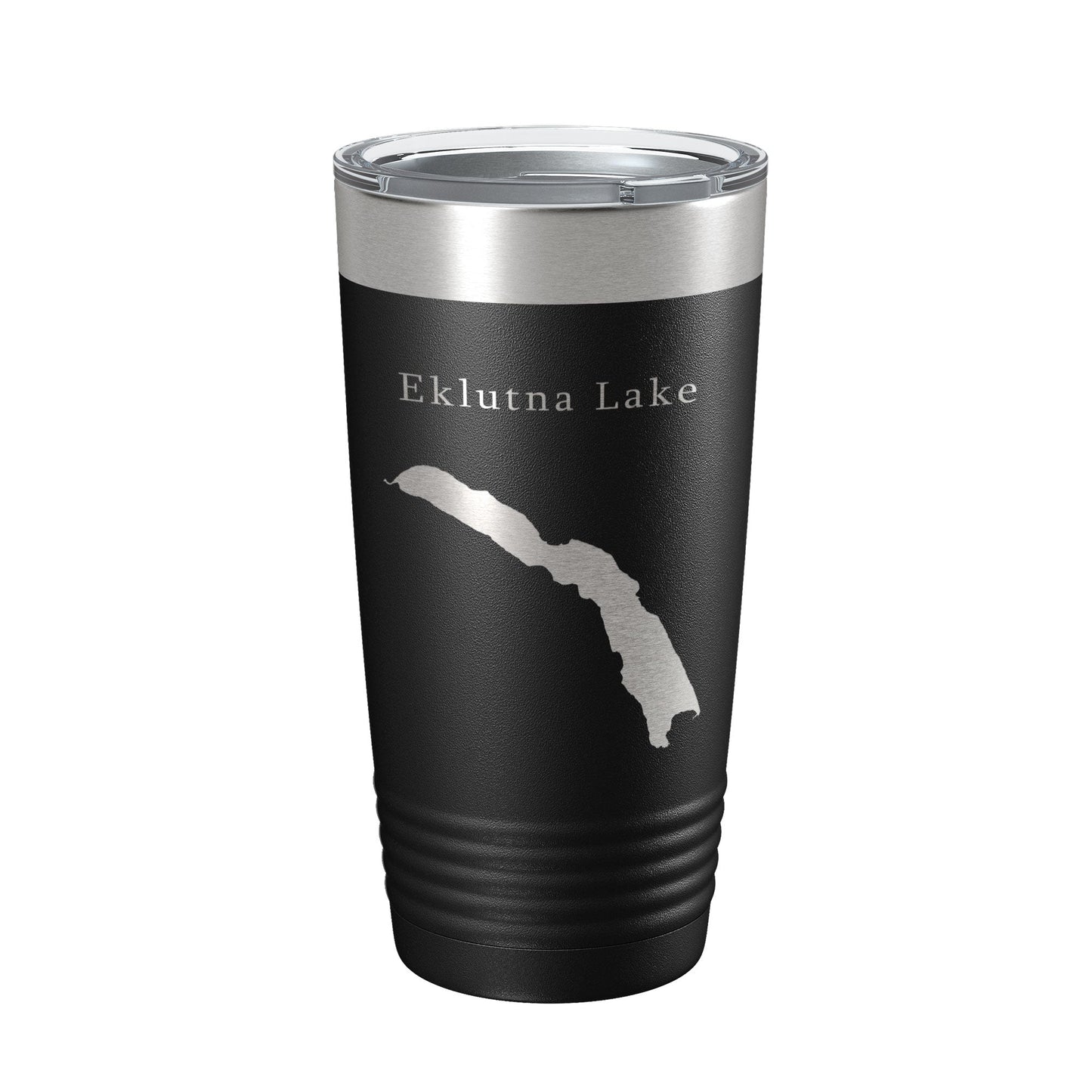 Eklutna Lake Map Tumbler Travel Mug Insulated Laser Engraved Coffee Cup Alaska 20 oz-0