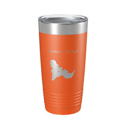 Somes Pond Tumbler Lake Map Travel Mug Insulated Laser Engraved Coffee Cup Acadia Maine 20 oz-17