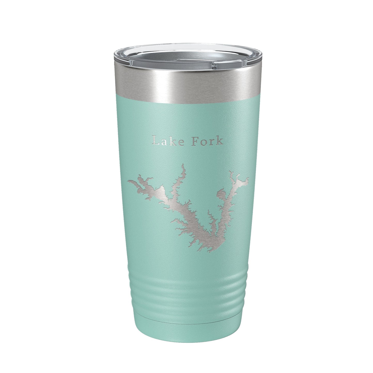 Lake Fork Reservoir Map Tumbler Travel Mug Insulated Laser Engraved Coffee Cup Texas 20 oz-12